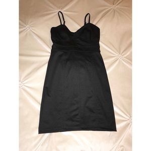 FOREVER 21 Mini Dress with Ribbing - Black